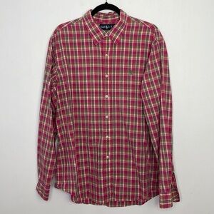 Ralph Lauren blue label colorful plaid buttons down shirt